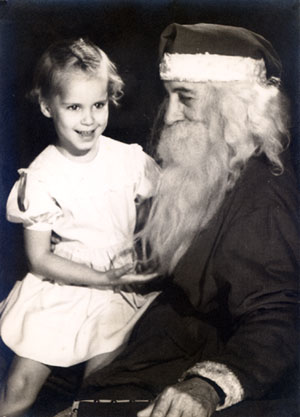Laura Jane Munson on Santa's lap