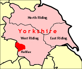 Location of Halifax