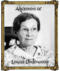 Underwood Ancestors Of Joe Munson Jr., Laura Jane Munson and George Kennedy Munson